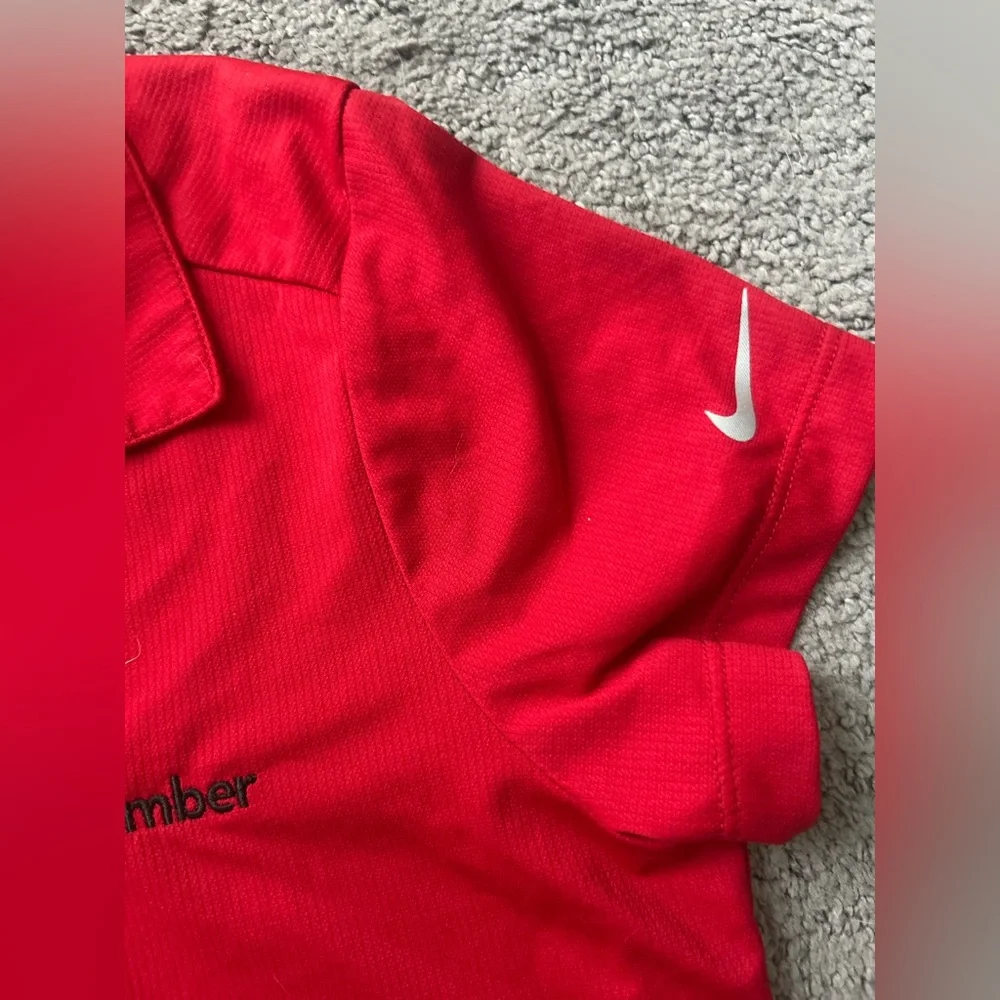 Nike Golf Dri-FIT Red Polo Shirt  | Small